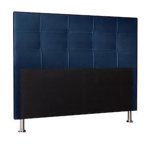 Cabeceira Queen 1,60m Roma Suede - Pallazio Cor Azul Marinho
