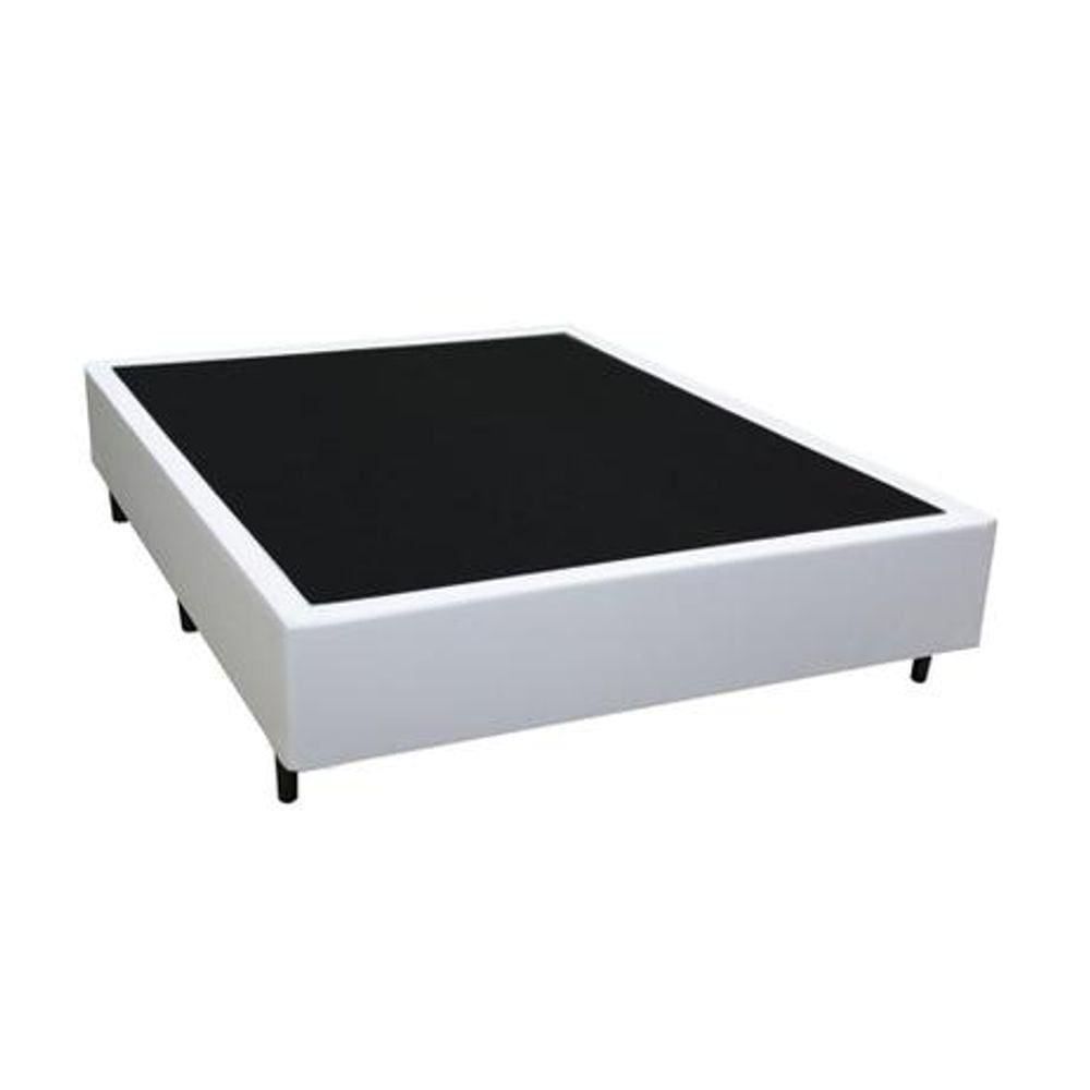 Base Box Casal AColchões Sintético Preto 40x138x188