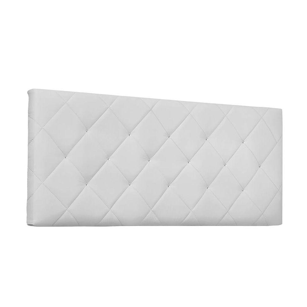 Cabeceira Painel Tânia Solteiro 90cm Corino Branco