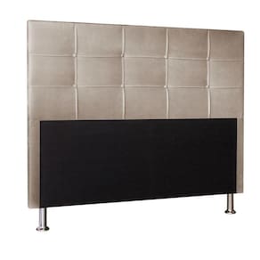 Cabeceira Solteiro 0,90m Roma Suede Bege - Pallazio
