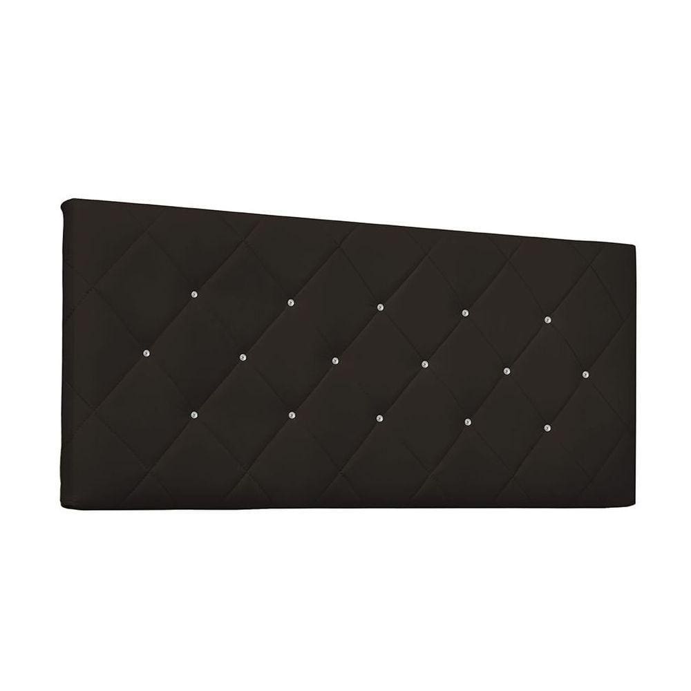 Cabeceira Painel Tânia Queen 160cm Corino Marrom