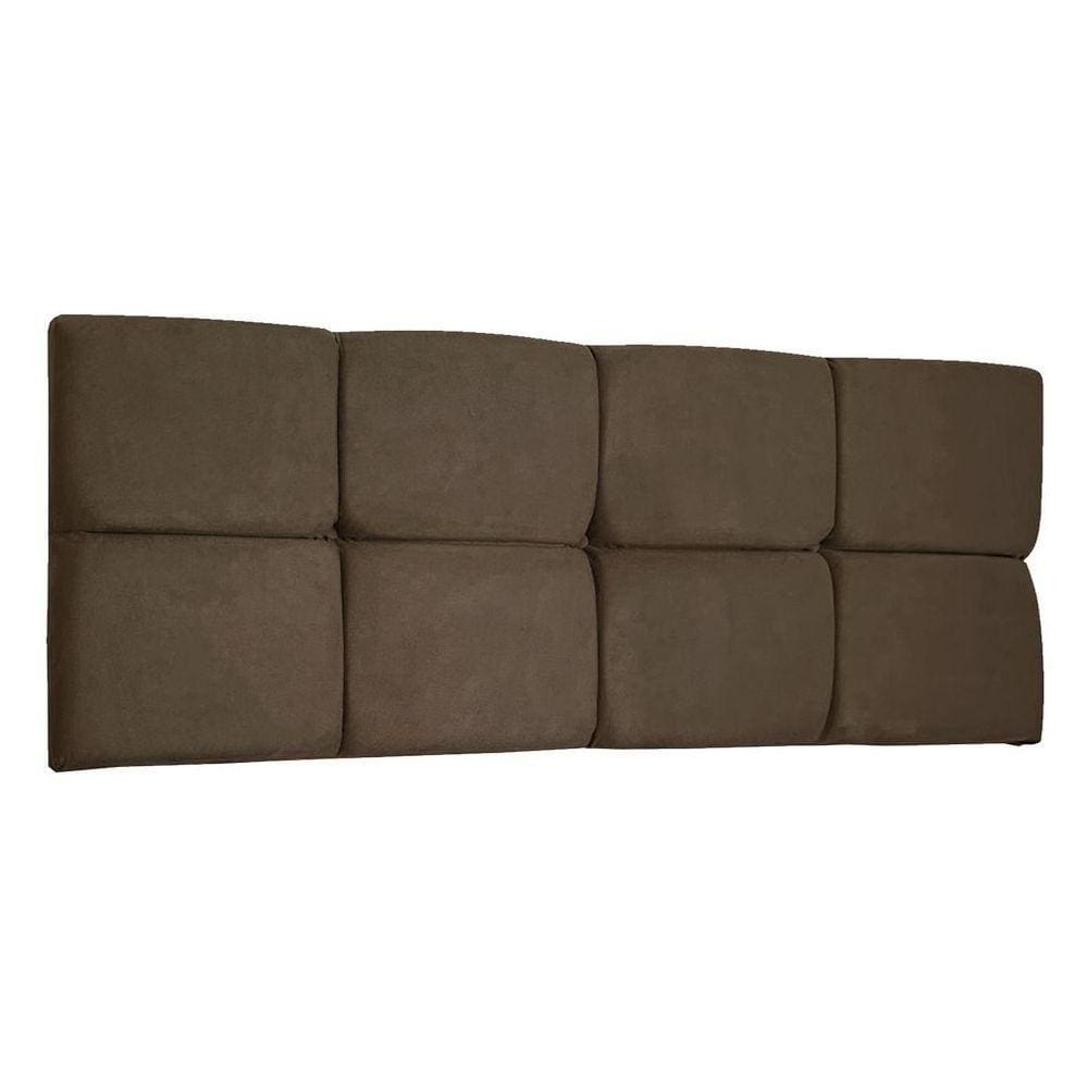 Cabeceira Painel Casal 1,40m Nina Suede - Pallazio Cor Marrom