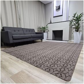Tapete Carpete Sala Quarto Elegante Geométrico 1,50 X 2,00 Titulo Cor Marrom