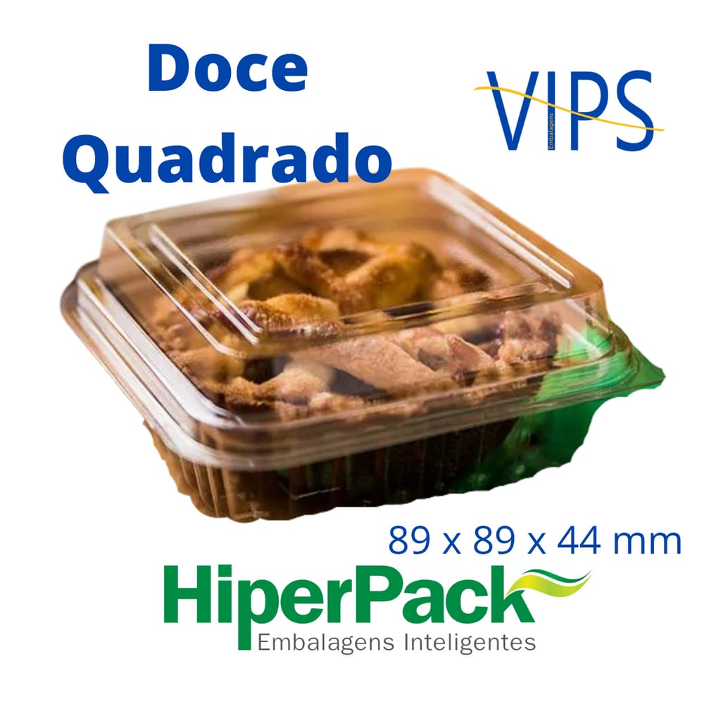 Doce Quadrado Articulado Caixa C/300 H641 Hiperpack