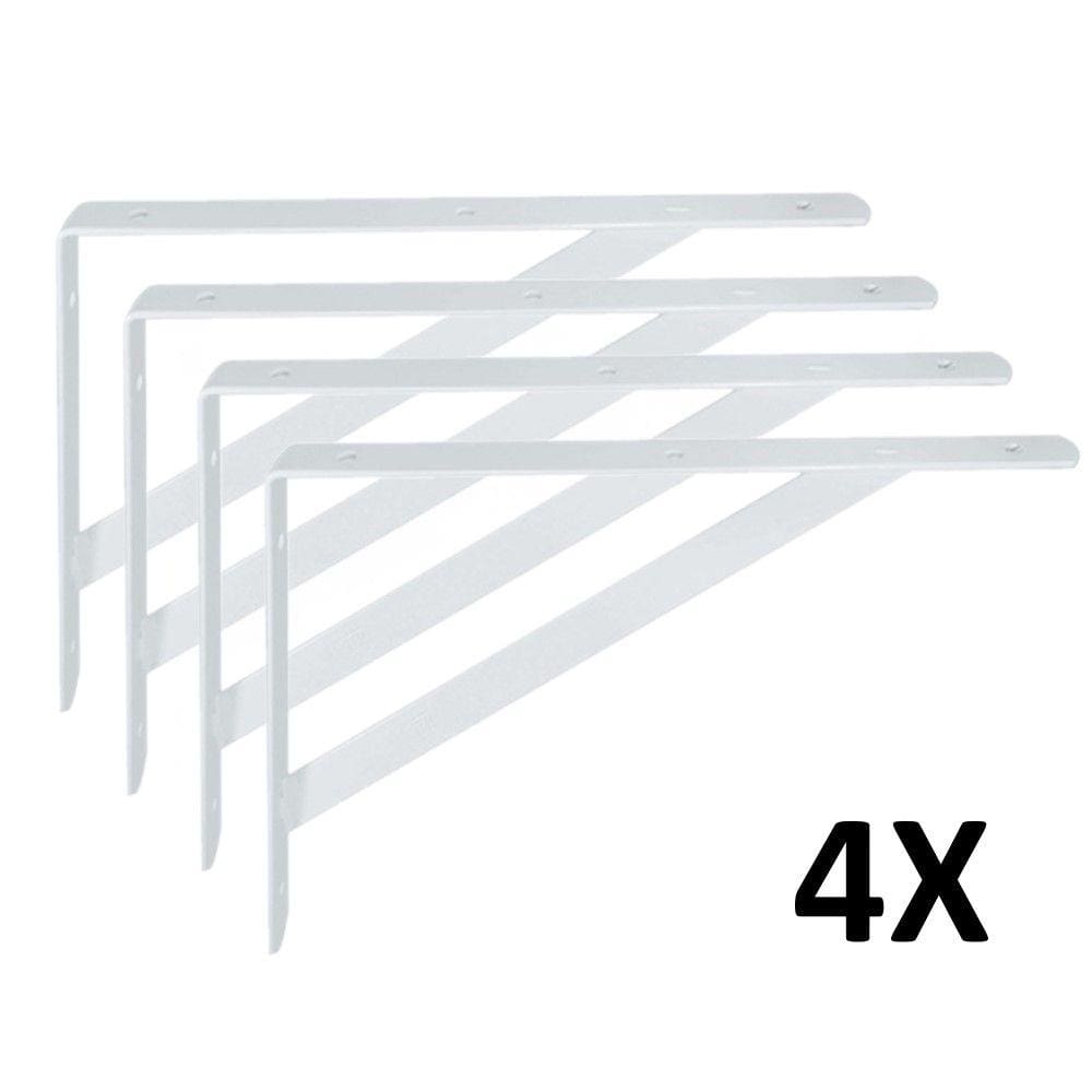 Kit 4 Mão Francesa de Aço Prateleira 30cm