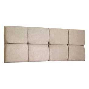 Cabeceira Painel Casal 1,40m Nina Suede - Pallazio Cor Bege