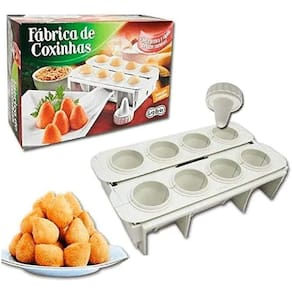 Formas Fábrica Coxinha Coxinhas Salgado Modelador Faz 8 Coxinhas