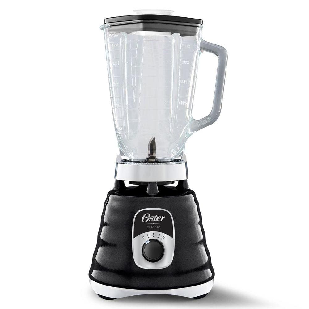 Liquidificador Osterizer Clássico Preto 1,25 Litros Jarra de Vidro 220v Oster