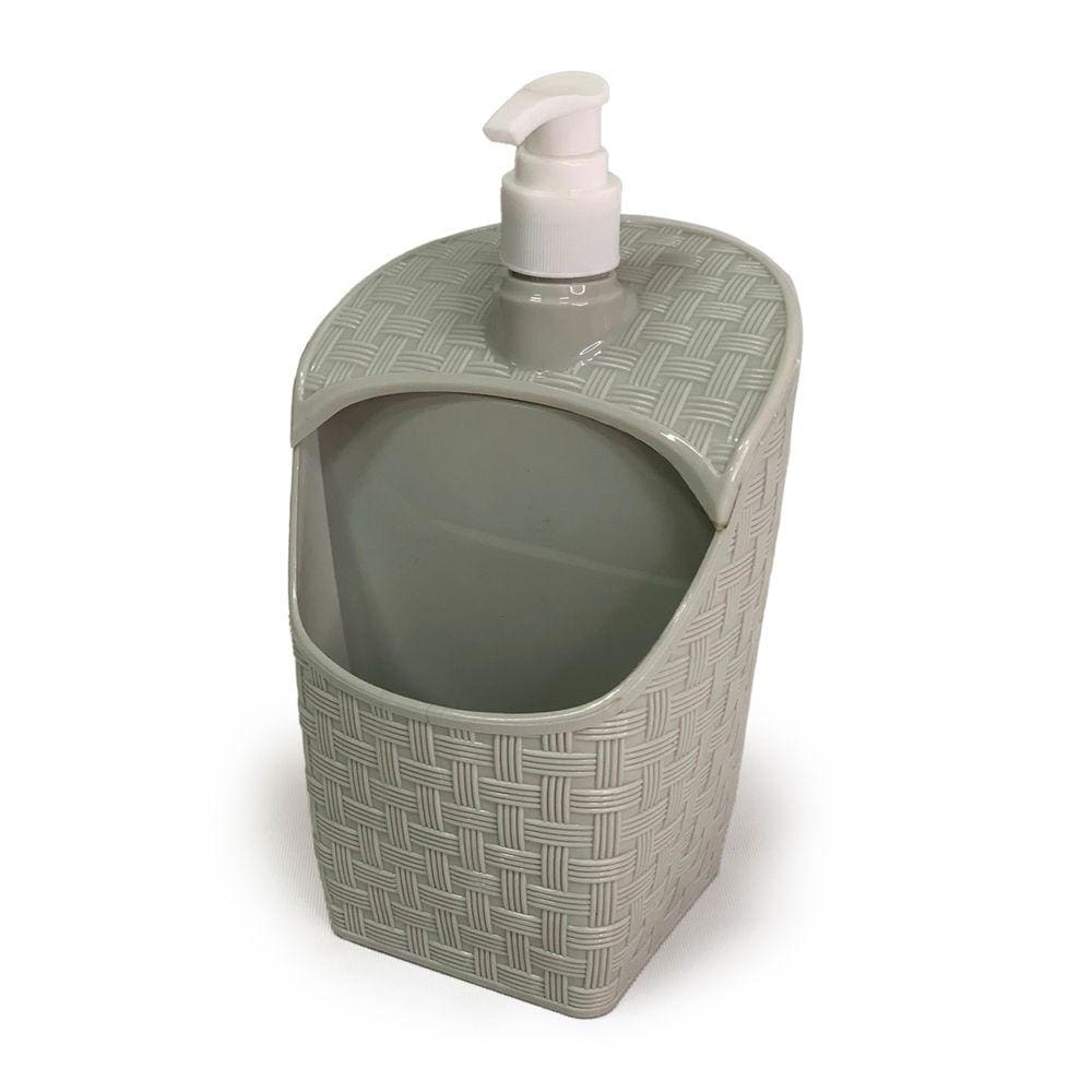 Porta detergente Dispenser Tendências estilo Rattan Prata