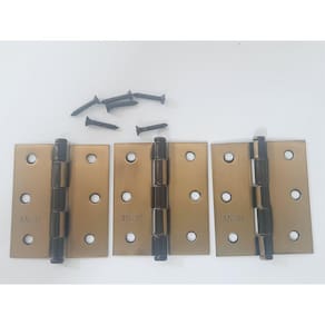 Dobradiça Para Porta De Madeira Mgm 3 X 2,5 Bronze