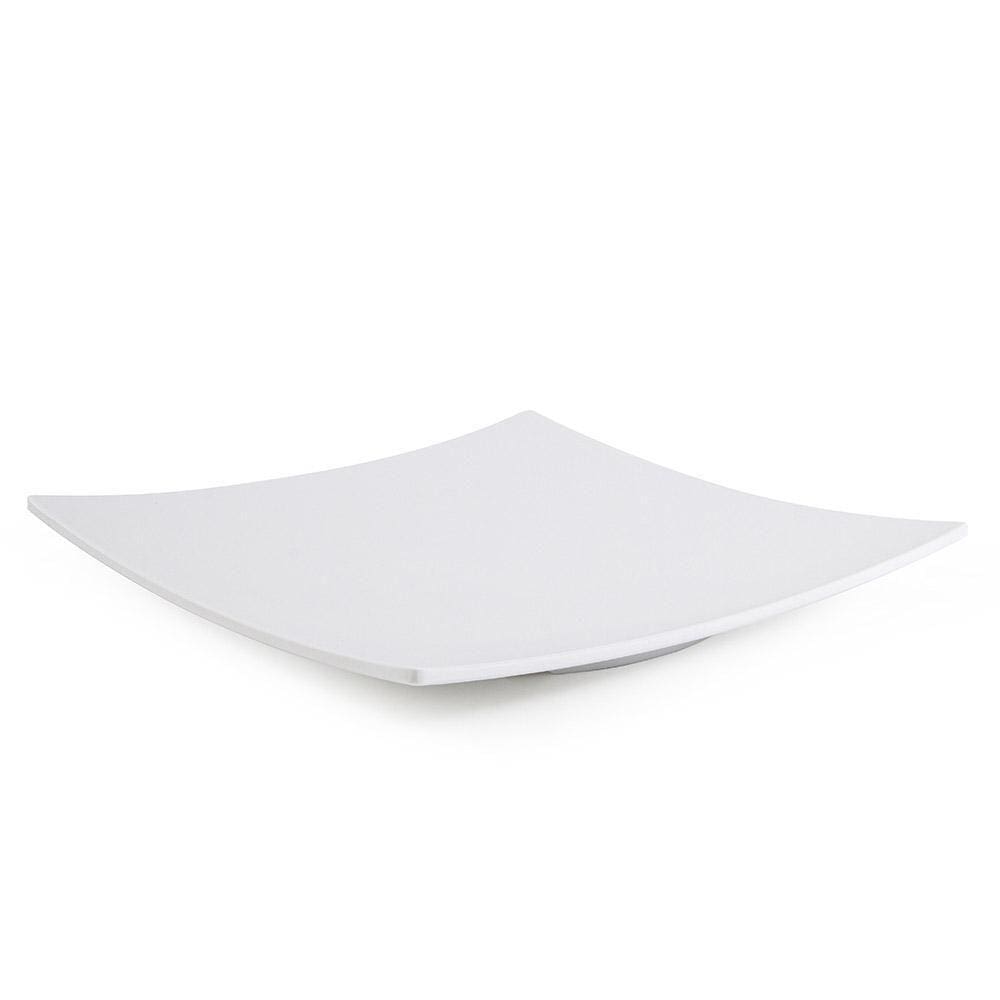 Prato Quadrado Curvado 35 Cm Melamina 100% Profissional