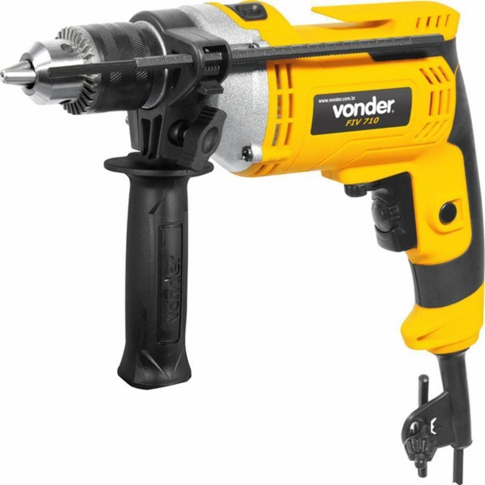 Furadeira De Impacto 1/2" Kit C/ 9 Brocas 127v Fiv709 Vonder