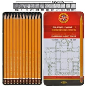 Estojo Lapis Grafite Com 12 Graduacoes 1500 – 1502Ii