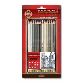 Estojo Lapis Polycolor Com 12 - Kn003822c012