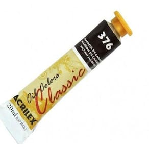 Tinta Oleo Oil Colors 20Ml Marrom Garan 376 - 141230376