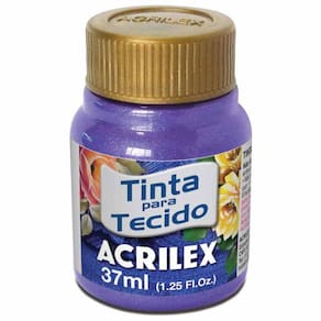 Tinta Para Tecido Metalica 37Ml Violeta - 43400516
