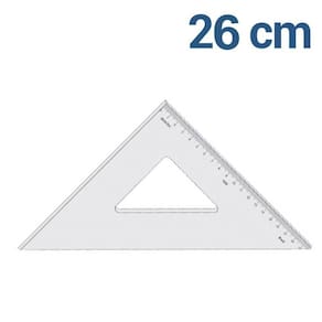 Esquadro Acrilico 37Cm 45 Com Graduacao - 1537