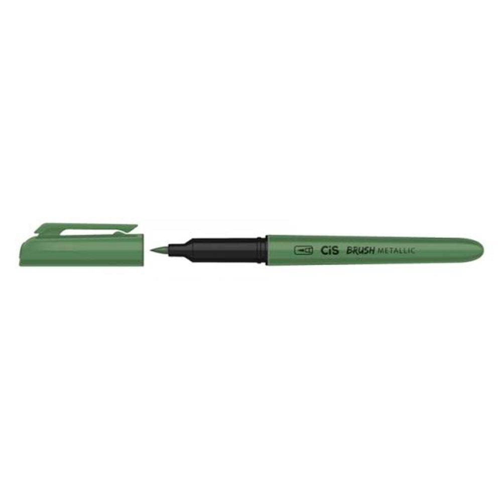 Marcador Artistico Brush Metallic Verde - 58.6000 / 58.6500