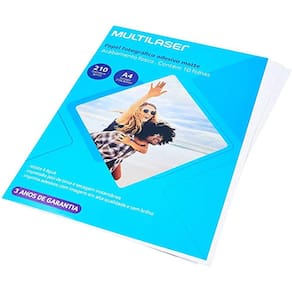 Papel Fotografico Adesivo 210G A4 Com 10 Folhas - Pe007