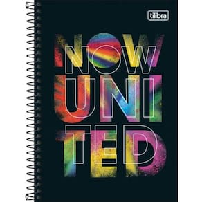 Caderno 1/4 80 Folhas Capa Dura Espiral Now United - 319791