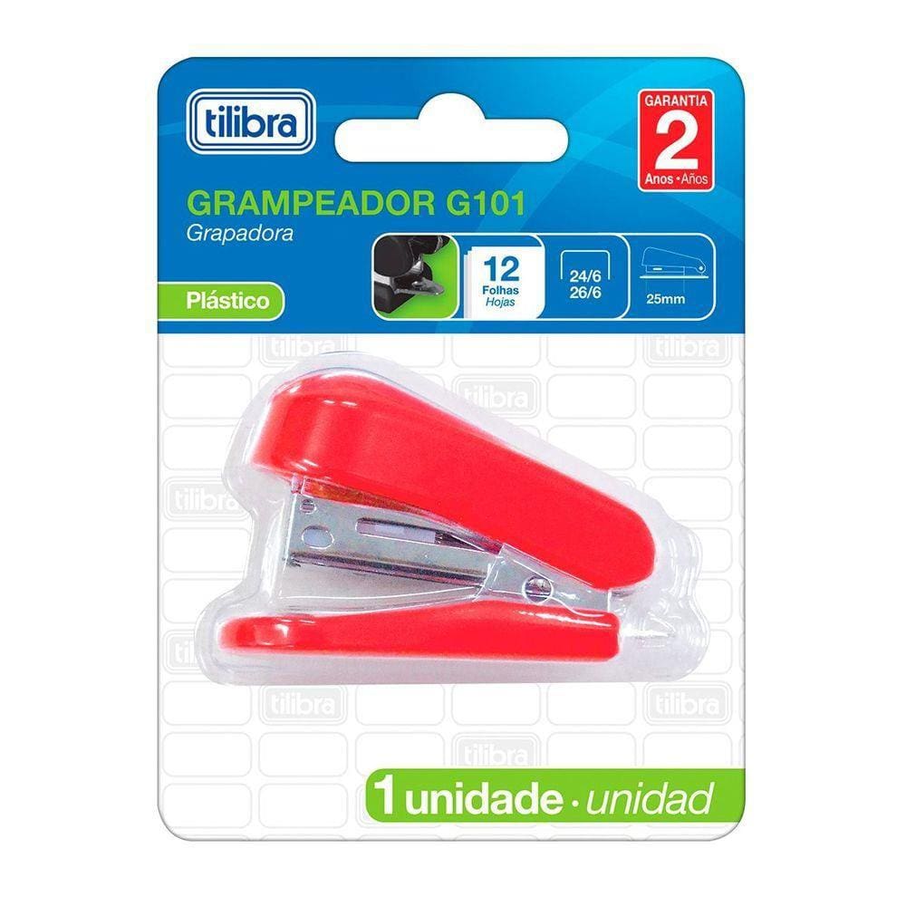 Grampeador Mini G101 Vermelho - 285609