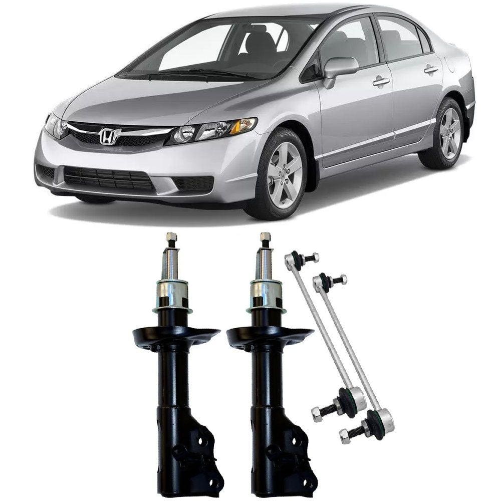 Amortecedor + Bieleta Honda New Civic Dianteira 2006 Até 2011 O Par