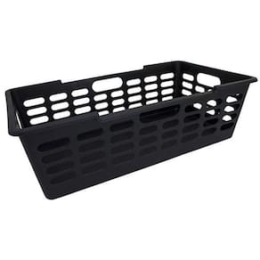 Kit 4 Cesto Retangular Atenas Grande Multiuso Preto Arqplast