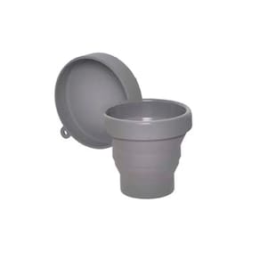 Copo Retrátil em Silicone 150ml com Tampa Dobrável Prático