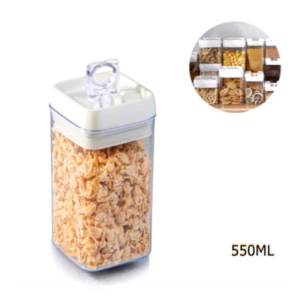 Pote Acrílico para Alimentos Super Vedação Hermético 550ml