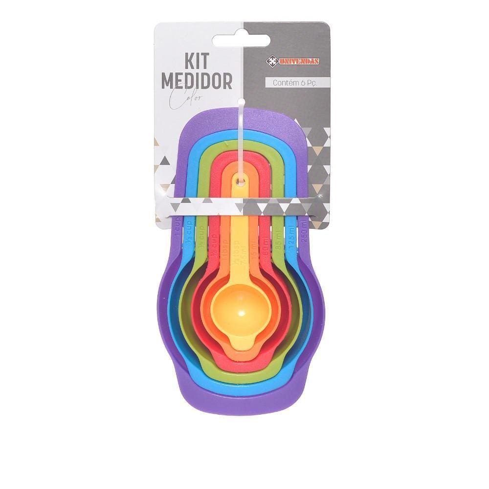 Kit 6 Medidores de Cozinha Xícara Colher Copo Confeitaria