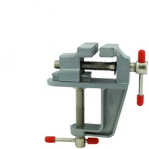 Mini Torno Mini Morsa de Bancada Base Fixa