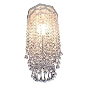 Lustre Luminária Plafon Cristal De Acrílico 03 Camadas 17X38