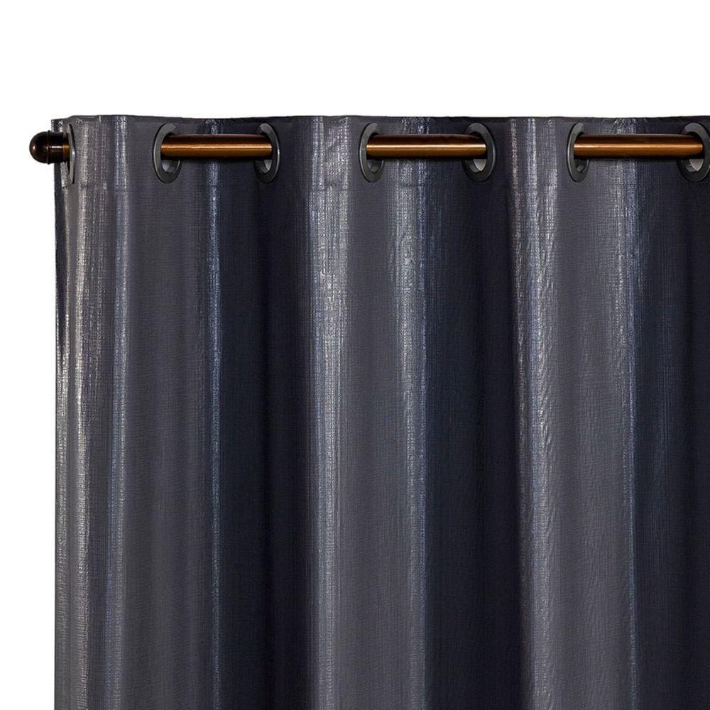 Cortina 2,20m X 1,30m Sala Quarto Blackout 100% Corta Luz PVC - Prata