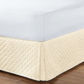 Saia Para Cama Box Casal Com Elástico Matelada - Palha