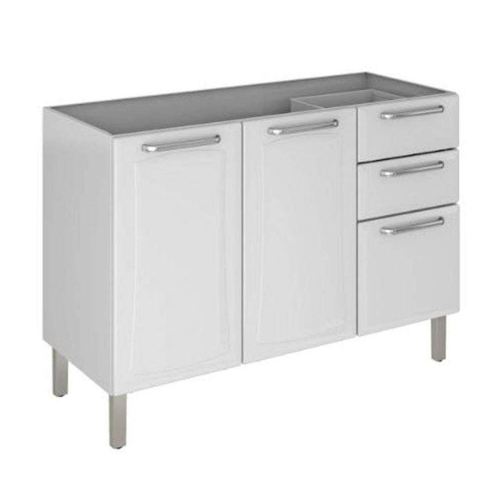 Balcão Itatiaia 3 Portas Tarsila Ig3g2-120 Branco