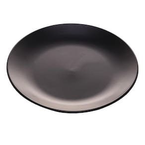 Prato Raso De Ceramica Cronus Preto 27Cm Lyor
