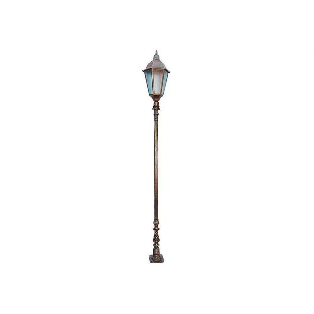 Poste Colonial Verona Jardim De Alumínio 01 Luminária 2,38M