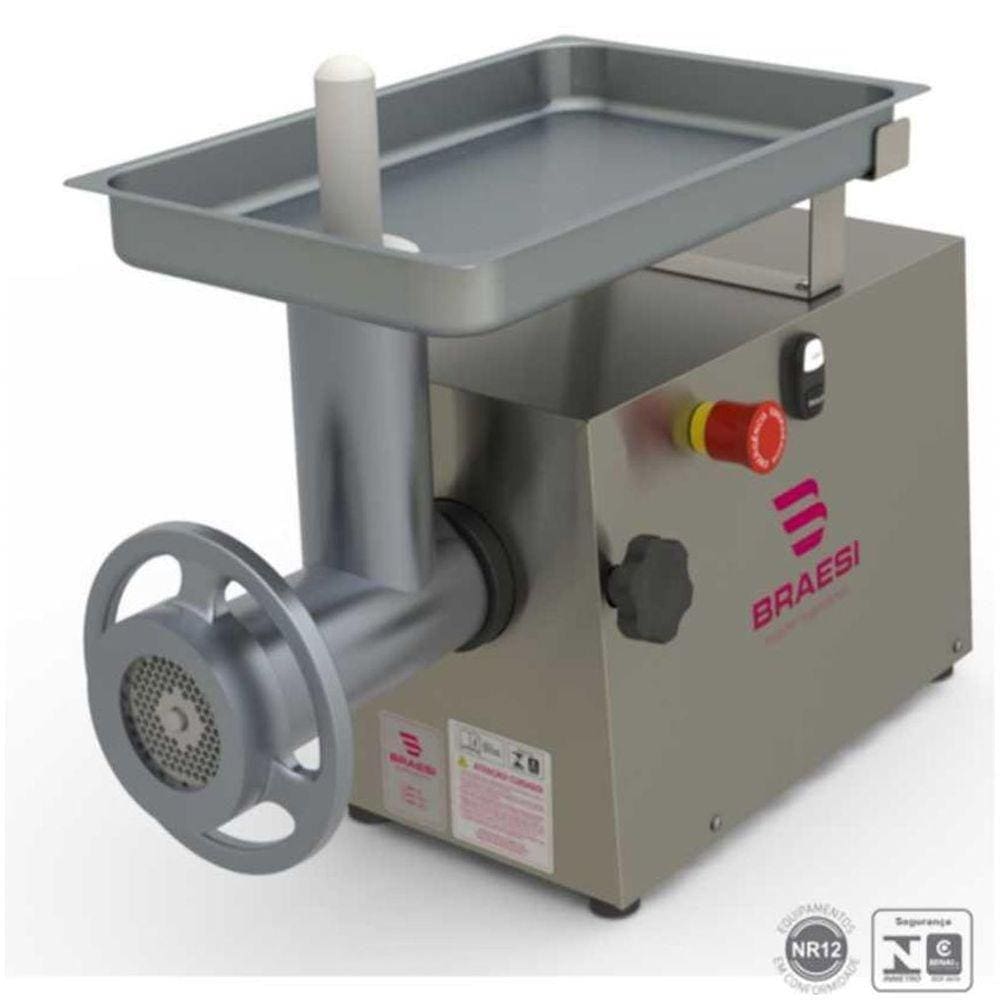 Moedor De Carne 22 Kg Inox Bmc 22 1/25 Cv - Braesi