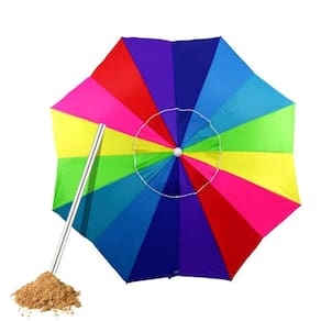 Guarda Sol Enorme Poteção Uv Cores Em Gomos 2,2M Piscina Pra