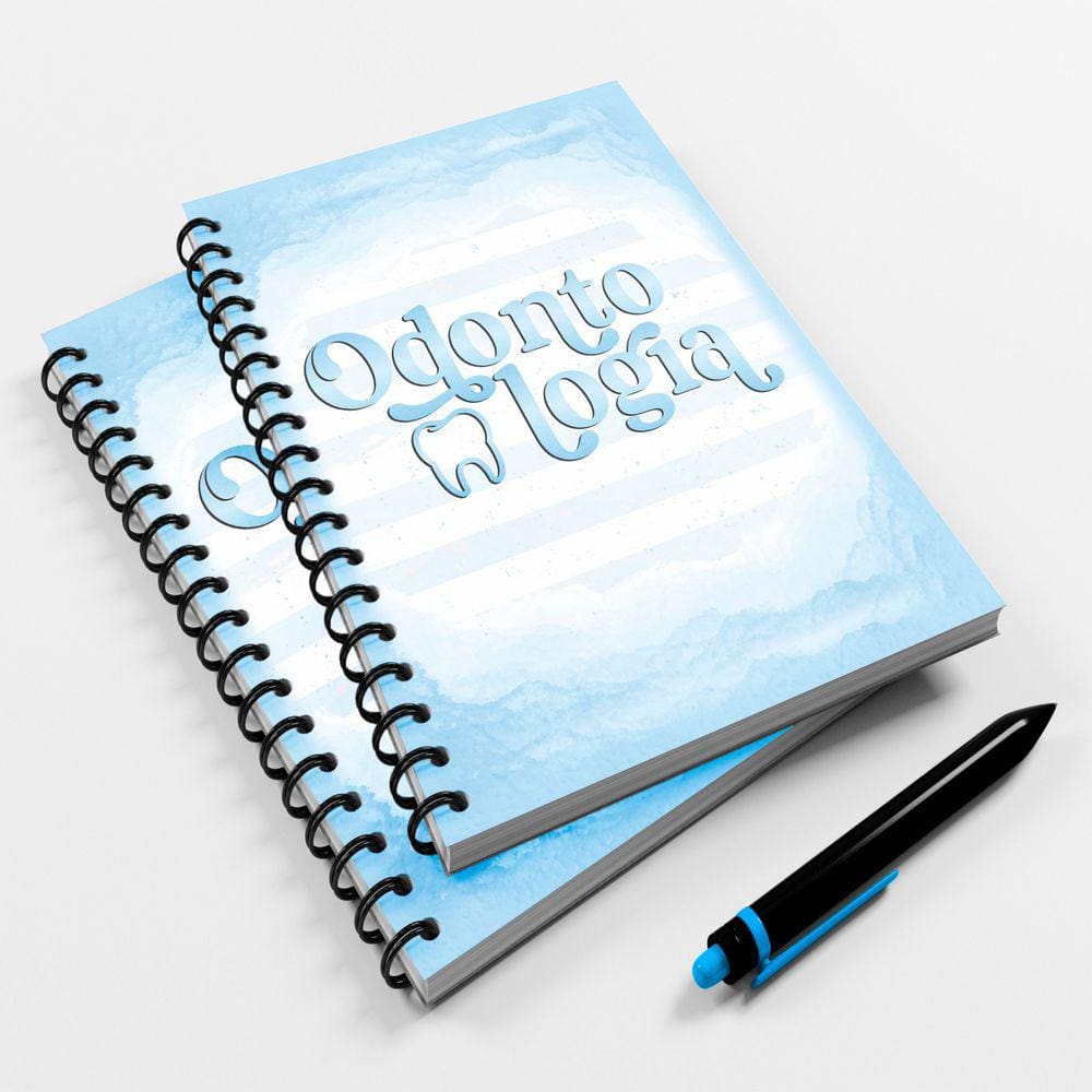 Caderno Universitário 96fls Profissão Luxo Odontologia Mod 2