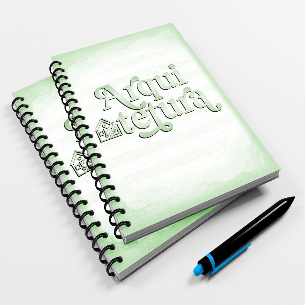 Caderno Universitário 96fls Profissão Luxo Aquitetura Mod 2