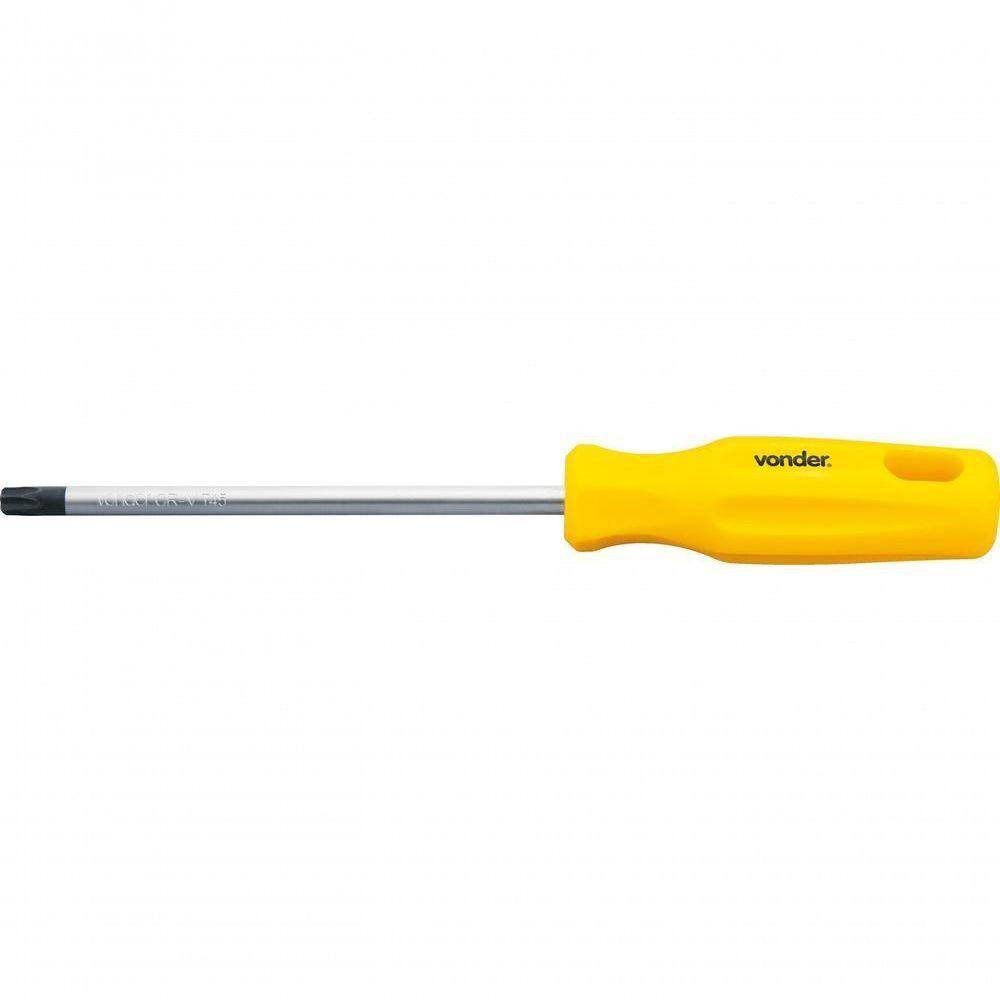 Chave Torx T-45 Com Cabo Reto Cromo Vanádio - Vonder