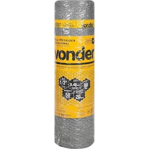 Tela Metálica Viveiro Hex Malha 1/2`` Bwg26 0,8m 50m Vonder
