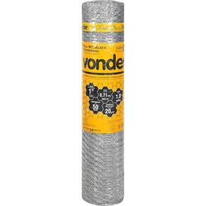 Tela Metálica Pinteiro Hex Malha 1`` Bwg22 1,0m 50m Vonder