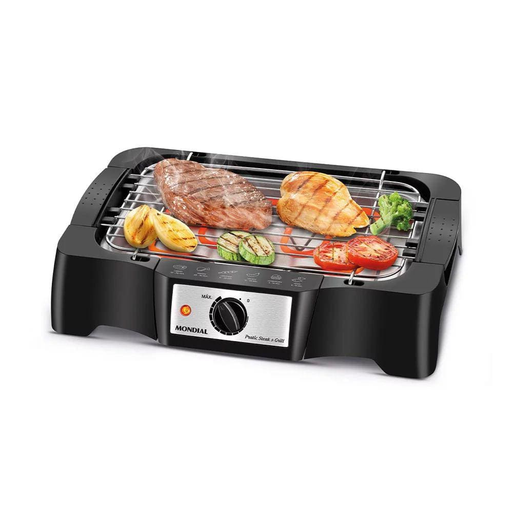 Churrasqueira Elétrica Mondial Pratic Steak & Grill Ii Ch-07 - 127v