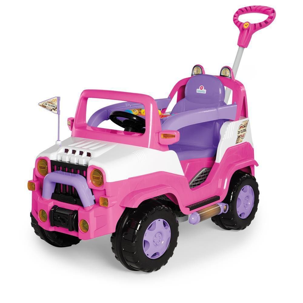 Carrinho De Passeio Infantil Com Pedal Diipi Rosa 1028 Calesita