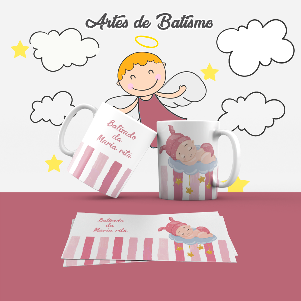 Caneca Personalizada Batizado 18