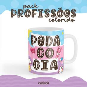 Caneca Cerâmica Color Profissão Pedagogia