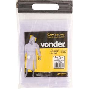 Capa De Chuva Pvc Laminado Sem Forro Gg Incolor Ca11040 - Vo