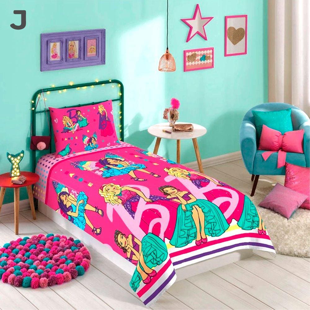 Jogo cama infantil barbie